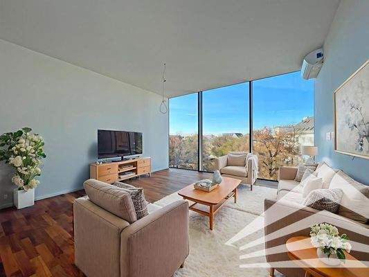 Wohnzimmer Mustermöblierung