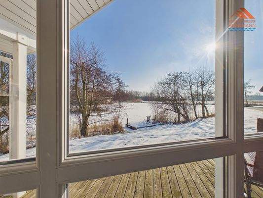 Blick zum eigenen Steg