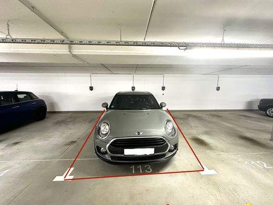 Optionaler TG-Stellplatz mit Wallbox