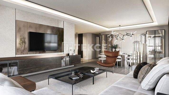 Apartments in the Project with Shopping Center on Eskisehir Road