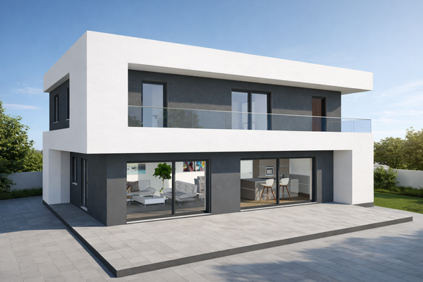 Hausbeispiel "Style 4" Terrassenansicht