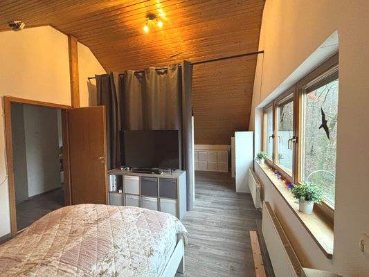 Teilansicht vom Schlafzimmer