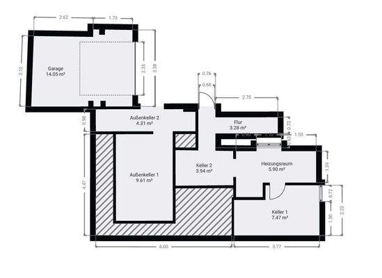 Hofgeschoss-Untergeschoss