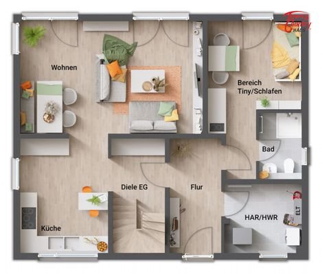 Grundriss Tiny EG