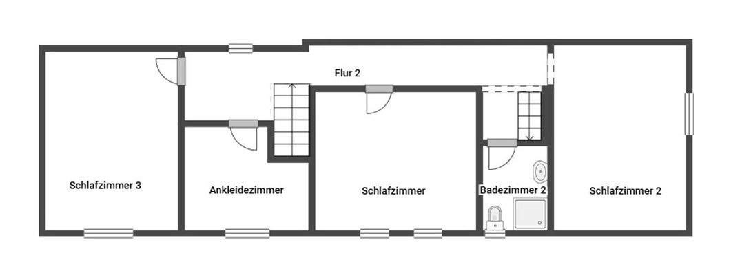 Grundriss Skizze 2.OG