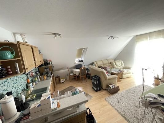 Wohnbereich/Küche im OG