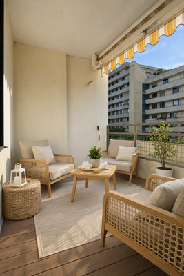 Balkon - mögliche Einrichtung