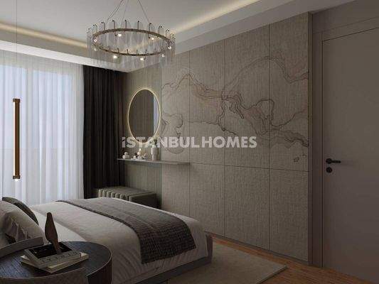 City-View Flats in a Complex with Pool and Gym in Eyupsultan Istanbul