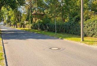 Ruhige Straße im Musikerviertel