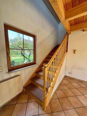 Aufgang ins Dachgeschoss