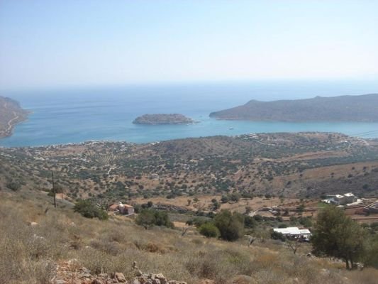 Großes Baugrundstück mit Meerblick in Chavgas, Elounda