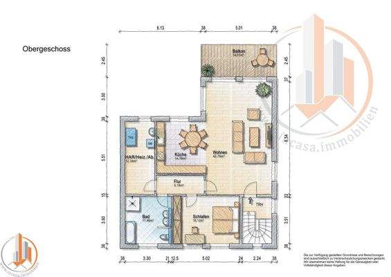 Grundriss Obergeschoss