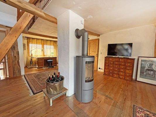 Kamin im Obergeschoss