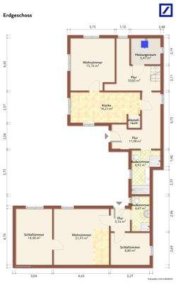 Erdgeschoss unmöbliert