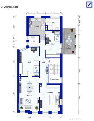 Grundriss 2. Obergeschoss