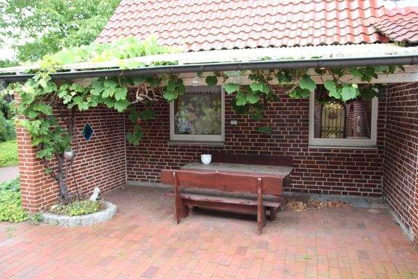 überdachter Sitzbereich