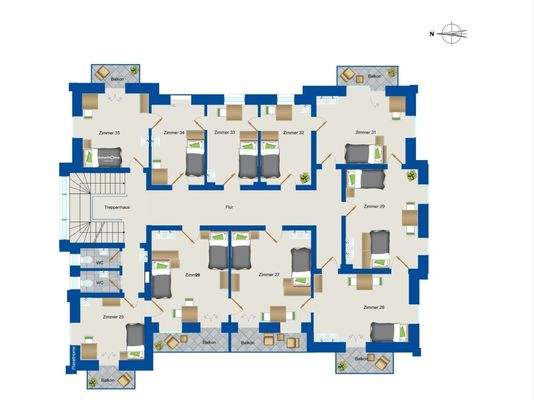 Grundriss Obergeschoss