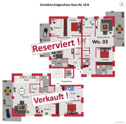 Grundriss Erdgeschoss Haus Nr- 10 B