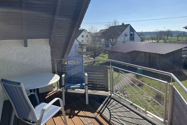 Balkon im Dachgeschoss