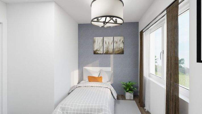 Visualisierung Whg 7 Zimmer Eins Bett