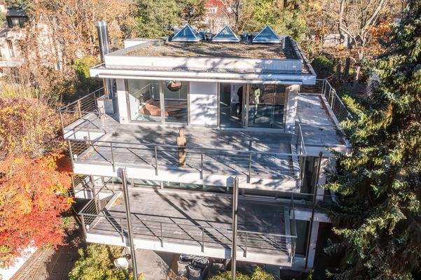 Ansicht der beiden Terrassen