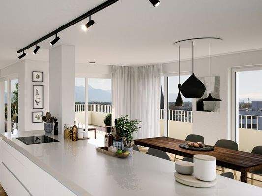 Offenes Wohnen mit grandiosem Panoramablick