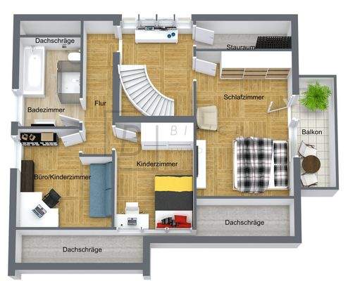 Bitte beachten Sie, dass der dargestellte Grundriss nicht maßstabsgetreu ist und lediglich der Orientierung dient.