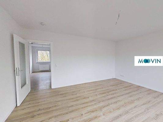 Ansicht III: Wohn- und Esszimmer