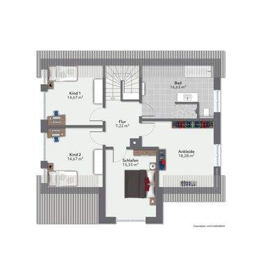 Grundriss Obergeschoss  