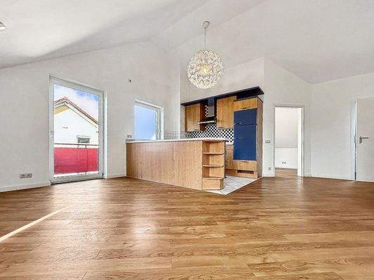 Wohnbereich und Küche