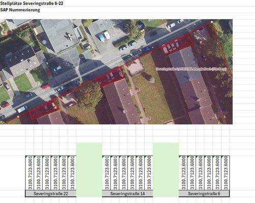 Lageplan Severingstraße