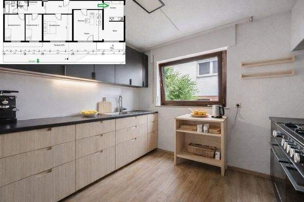 Schöne, große Küche