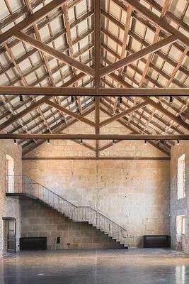 Blick auf die Dachkonstruktion