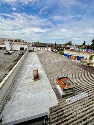 Flachdach Anbau Gewerbe