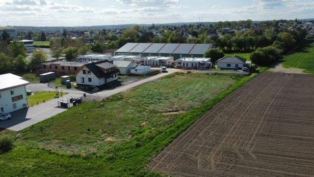 Luftaufnahme der Grundstücke