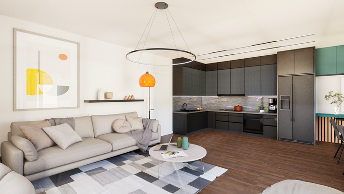 Wohnküche (Visualisierung)