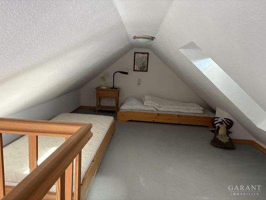 Spitzboden mit Schlafmöglichkeiten