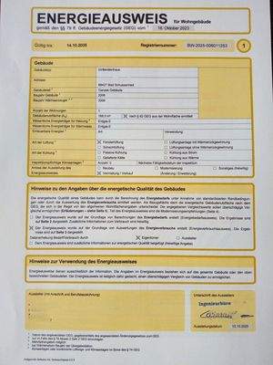 Energieausweis bis 14.10.35
