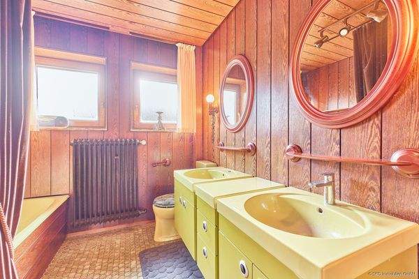 Das Badezimmer aus den 70er Jahren