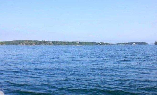 Blick über die Meeresbucht