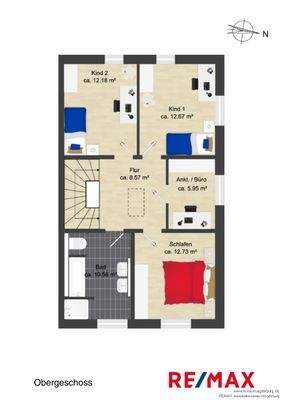 Grundriss Obergeschoss 