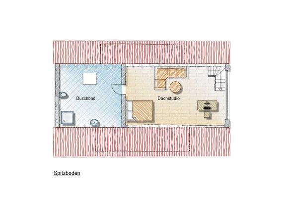Grundriss Spitzboden