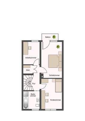 Grundriss Obergeschoss