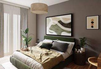 Helles und komfortables Schlafzimmer