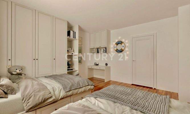 OG Kinderzimmer 2 : Visualisierung mit schönen Möbeln