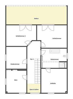 Grundriss Skizze 1.OG