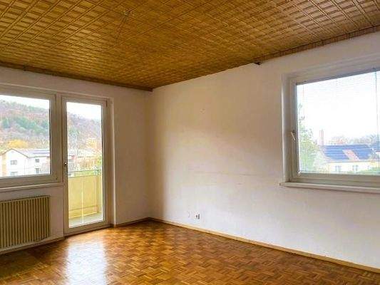 Wohn-Esszimmer, Loggiazugang