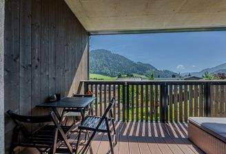 Balkon mit sehr schönem Panoramablick