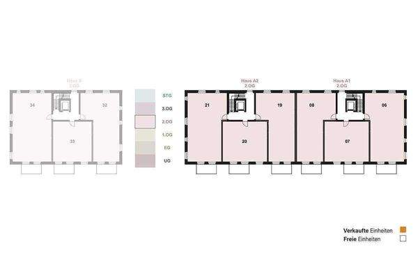 Geschossübersicht 2. OG