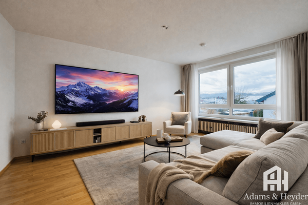 Wohnzimmer OG Anbau (KI-Einrichtungsbeispiel)